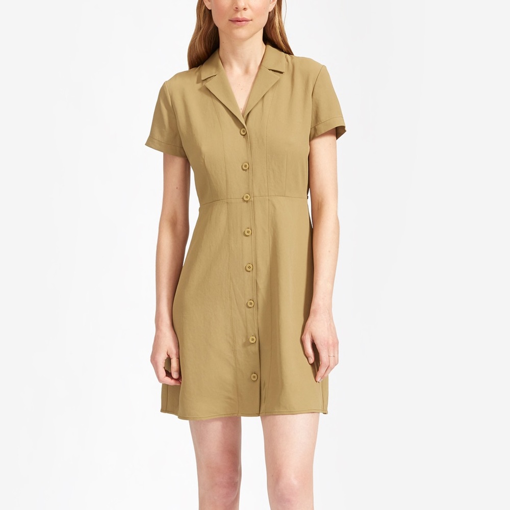 Everlane Japanese GoWeave Notch Shirtdress